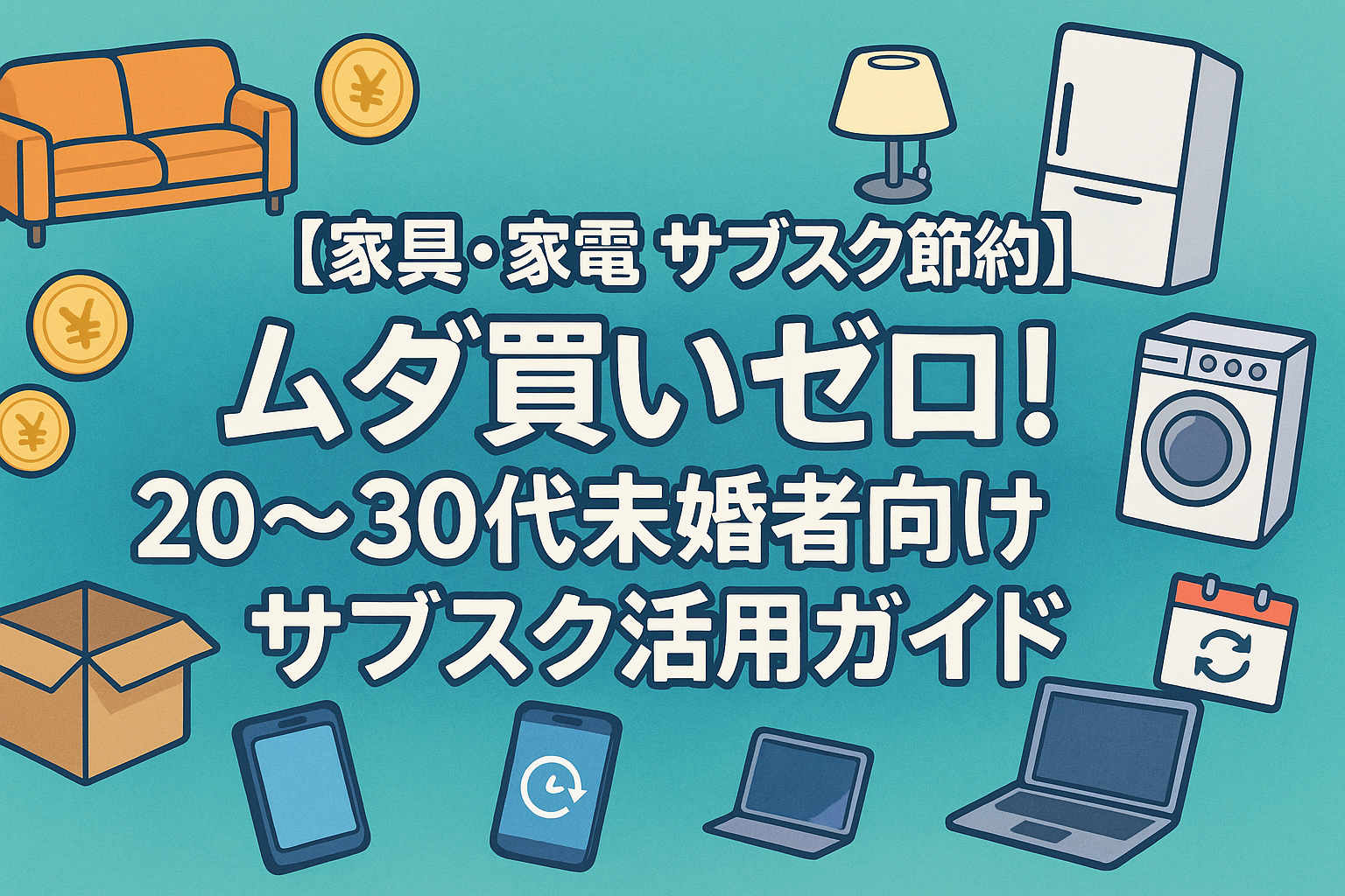 【家具・家電 サブスク節約】ムダ買いゼロ！20〜30代未婚者向けサブスク活用ガイド - 節約の知恵袋-家計を賢く管理するヒント集